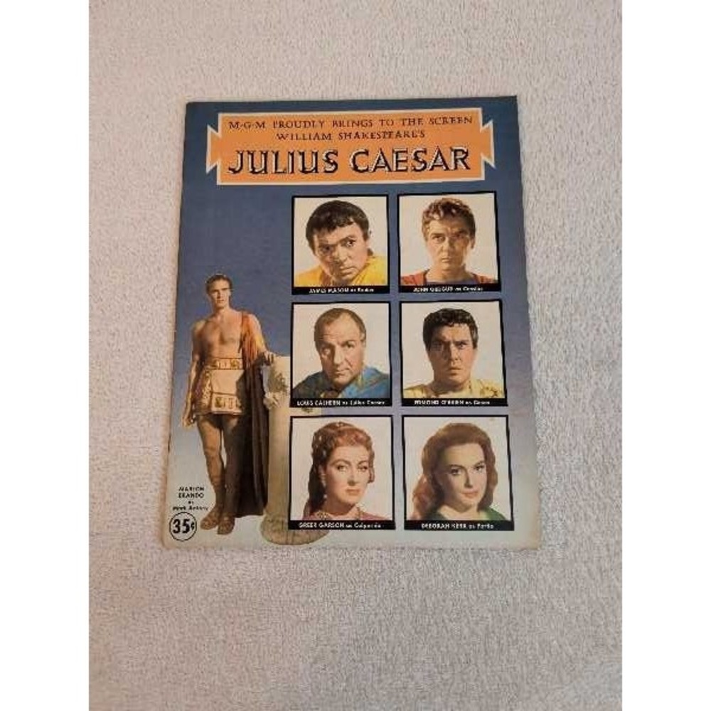 MGM William Shakespeare's Julius Caesar Movie Program Marlon Brando